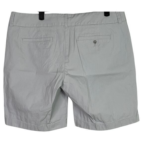 J. Crew 9" Frankie Stretch Chino Casual Mid Rise Shorts Pockets 12 Light Grey - Picture 15 of 15